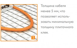 Нагревательный мат Теплолюкс Tropix МНН 1600 Вт/10,0 кв.м