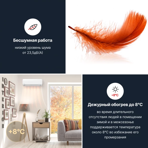 Кондиционер инверторный Kentatsu KSGAB21HZRN1W/KSRAB21HZRN1