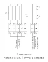 Канальный нагреватель-калорифер NEP-500*250/7,5 электрический прямоугольный Неватом